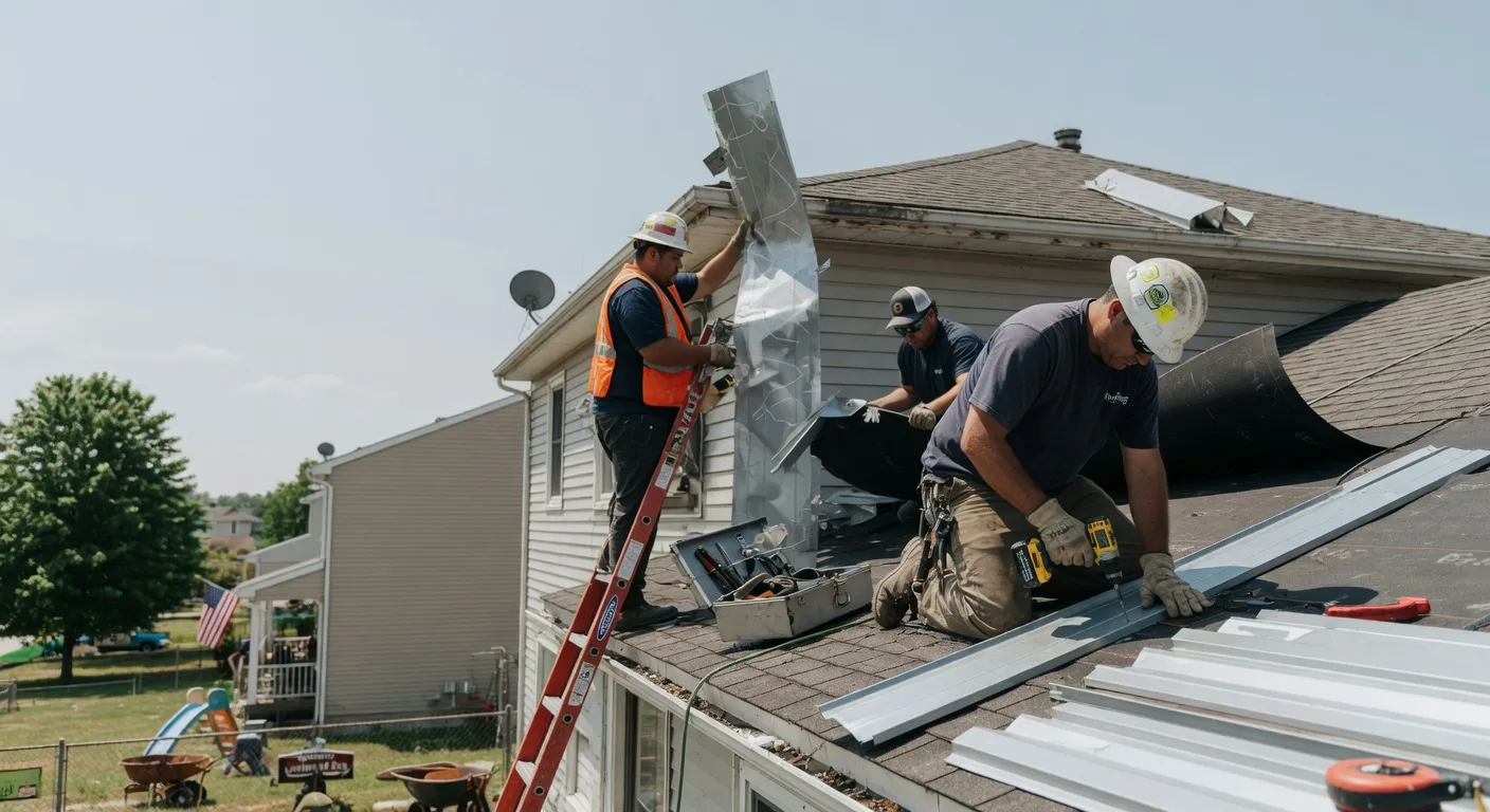 Storm Damage Metal Roof Repair in Carbon Hill, OH